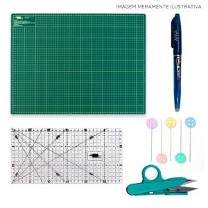 Kit de Materiais Básicos para Costura Criativa com Base A2