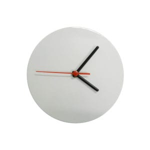 Relógio Sublimático de Alumínio Redondo Branco 20 cm