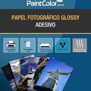 Papel Fotográfico Glossy Adesivo para Jato de Tinta 135g A4 100 Folhas