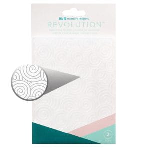 Placa de Emboss Espiral We R Revolution - Kit com 2 Peças