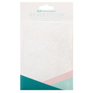 Placa de Emboss Floral We R Revolution - Kit com 2 Peças