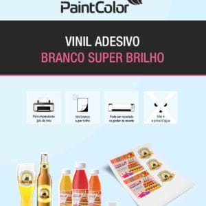 Vinil Adesivo para Impressão Branco 190g A4 - 10 Folhas