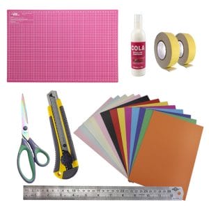 Kit de Materiais para Scrapbook com base A3