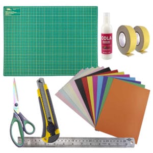 Kit de Materiais para Scrapbook com base A2