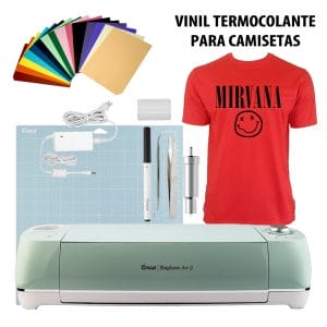 Plotter Recorte Cricut Explore Air 2   Kit Vinil Termocolante Camisetas