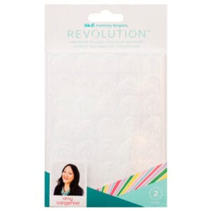 Placa de Emboss Revolution We R por Amy Tangerine  – Kit com 2 Peças