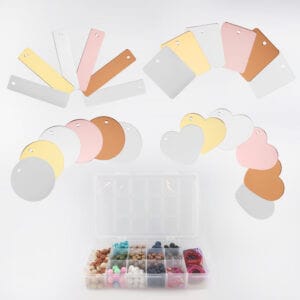 Kit organizador M (23x14x4 cm) - chaveiro, miçangas e cordões