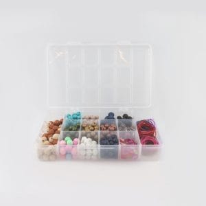 Kit organizador M (23x14x4 cm) - chaveiro, miçangas e cordões