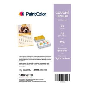 Couche Brilho 115g A4  - 50 Folhas