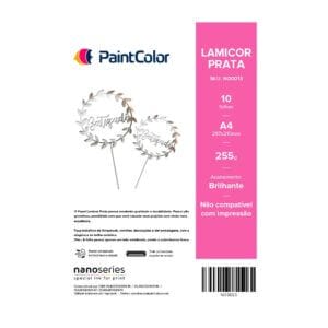 Lamicor Prata 255g A4 - 10 Folhas