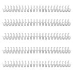 Wire-o Encadernação 2x1 15,9mm 23 anéis – 5 unidades - Prata