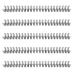 Wire-o Encadernação 2x1 15,9mm 23 anéis – 5 unidades - Preto