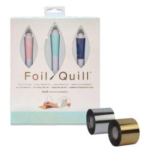 Canetas Foil Quill We R com 3 tipos de Pontas + Foil Rolo Extra