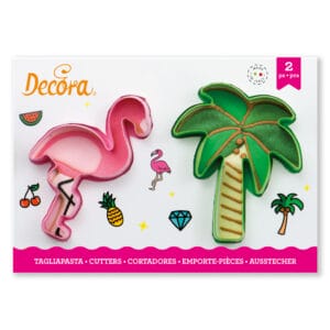Cortador Flamingo e Palmeira - Decora