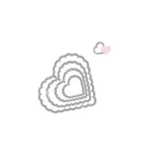 Facas de Corte Thinlits Sizzix - Corações Decorados