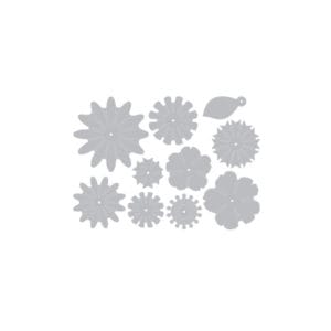 Facas de Corte Thinlits Sizzix - Flores Mescladas