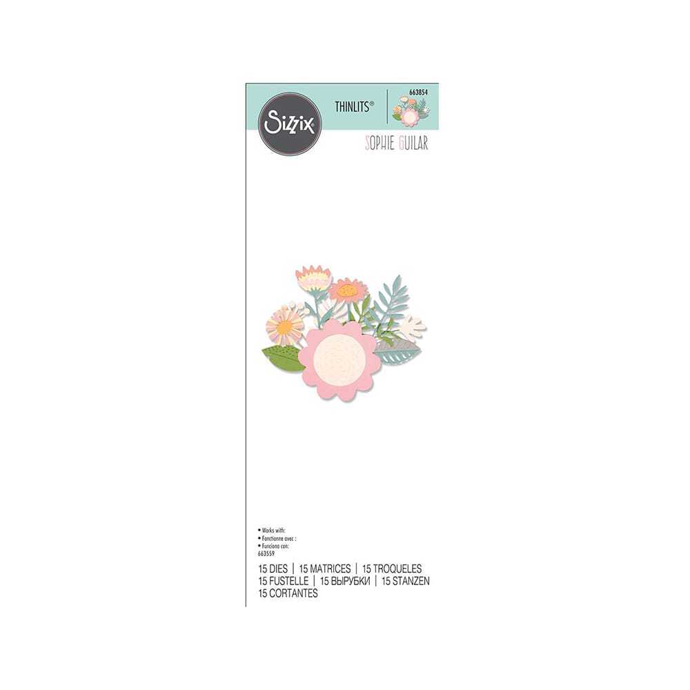 Facas de Corte Thinlits Sizzix - Floral Tropical