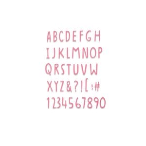 Facas de Corte Thinlits Sizzix - Alfabeto Desenhado à Mão