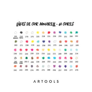 Lápis de Cor Aquarell 60 Cores - Artools