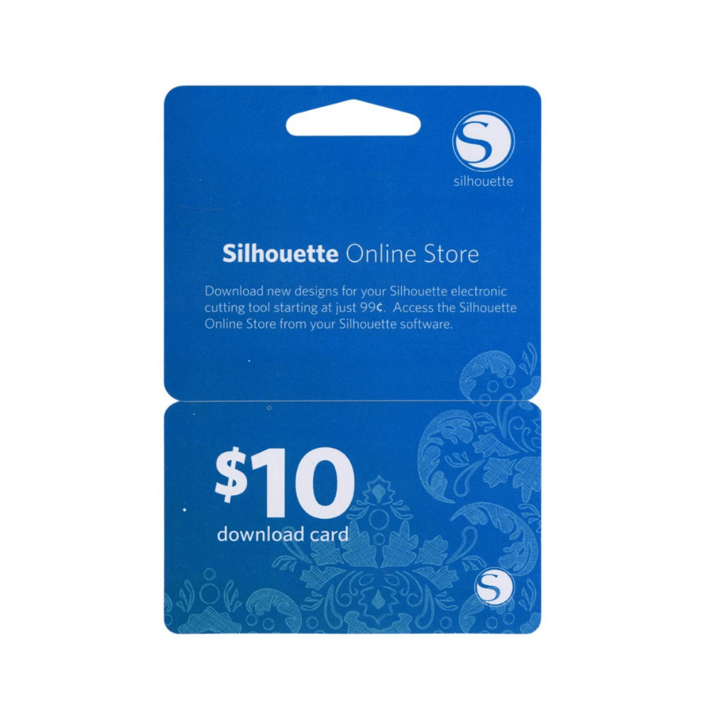 Cartão $10 Download Silhouette Design Space