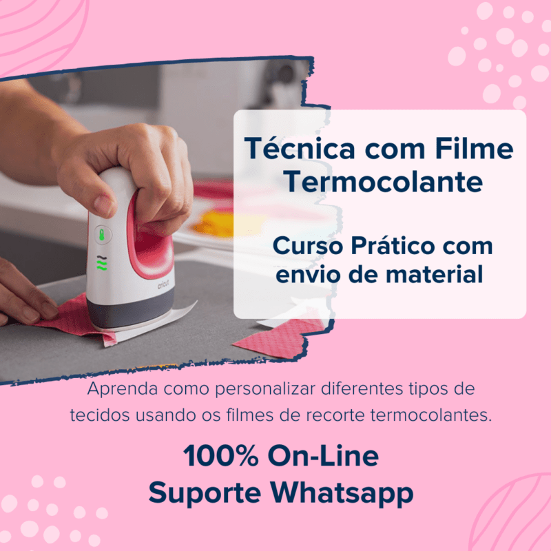 Curso prático para aplicação de filme termocolante 100% On-Line c/Envio de Filme