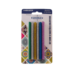 Bastoes de Cola Quente com Glitter