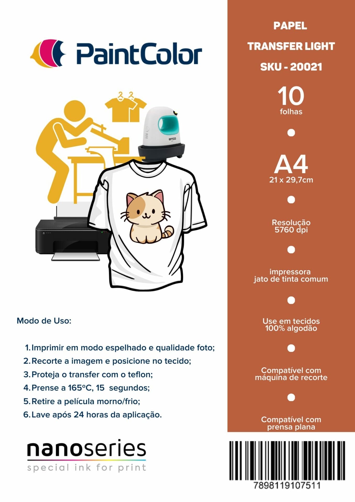 Papel Transfer Light 10un