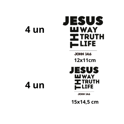 Transfer DTF Têxtil - Tema Jesus - Imagem 3