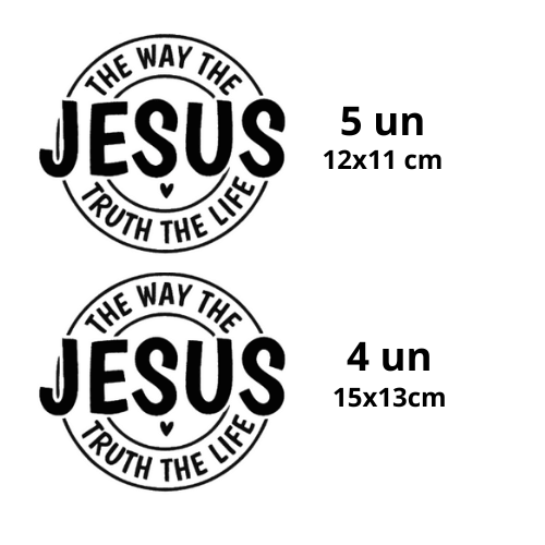 Transfer DTF Têxtil - Tema Jesus - Imagem 4
