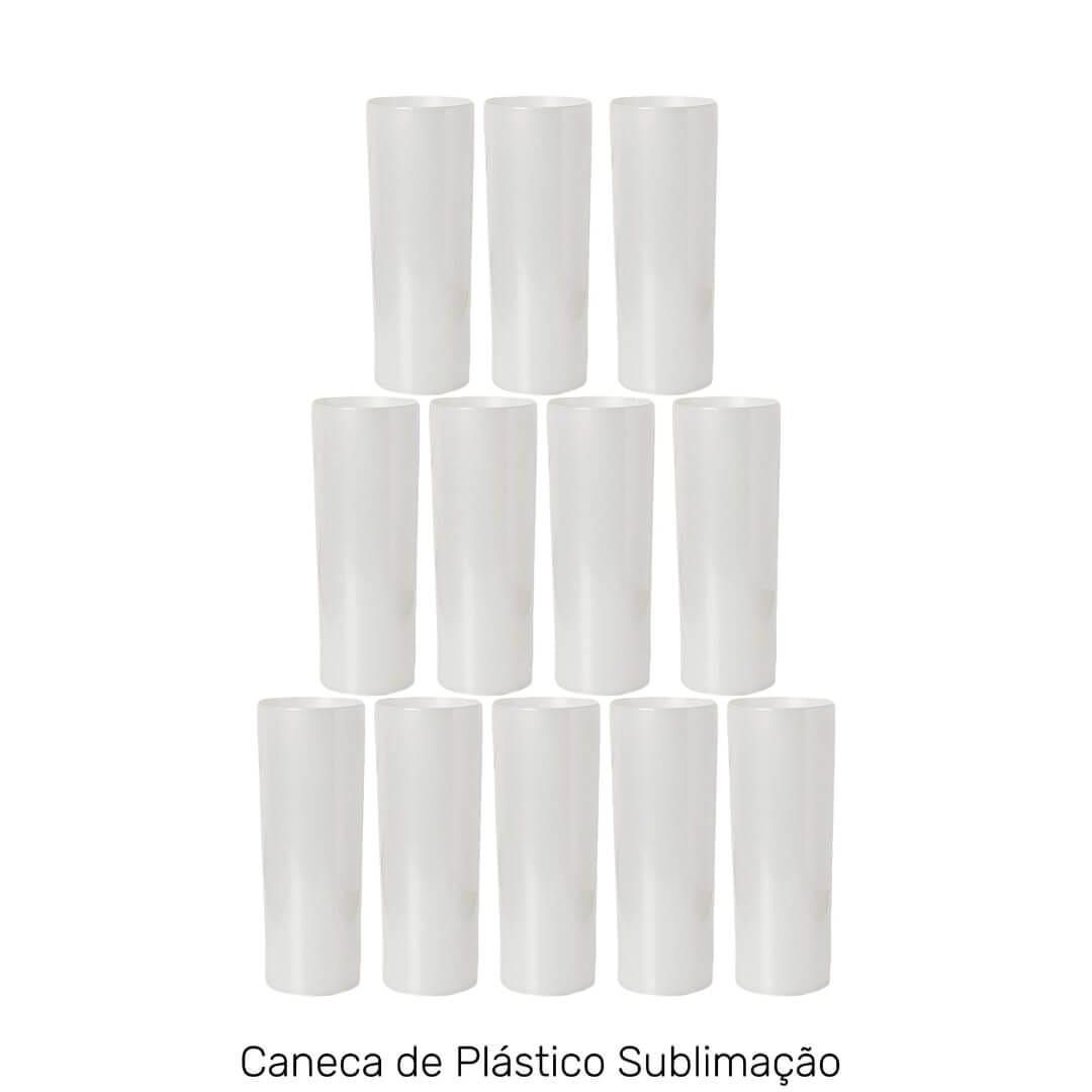 Copo Long Drink Polimero para Sublimação Branco - 330ml - Imagem 2