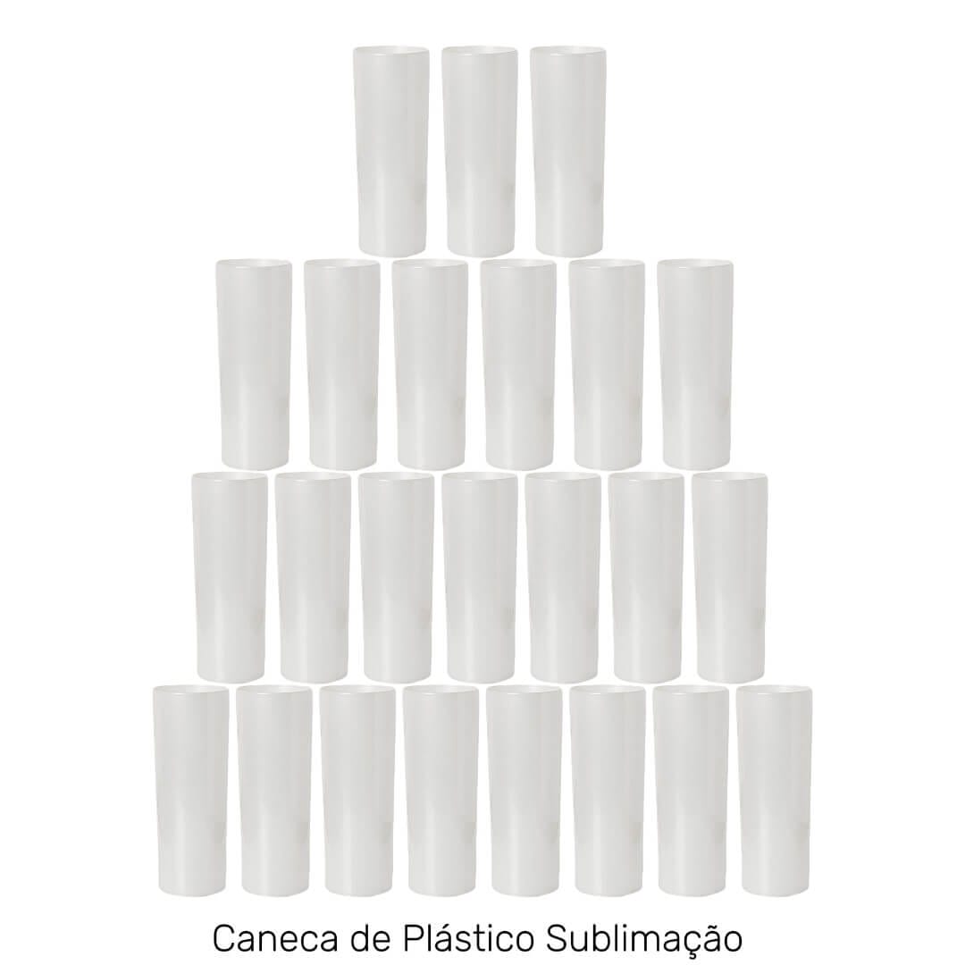 Copo Long Drink Polimero para Sublimação Branco - 330ml - Imagem 5