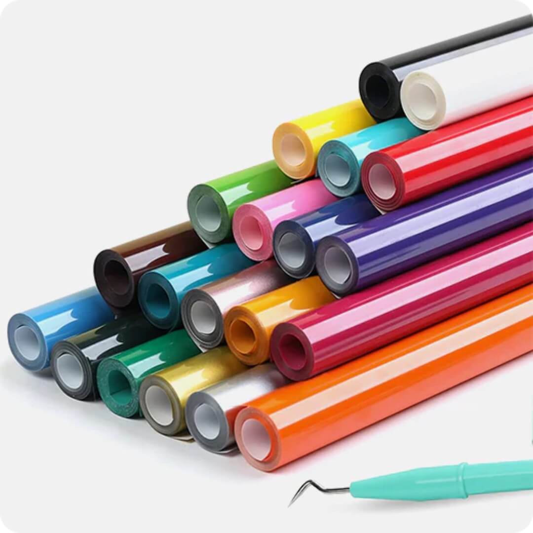 Vinil Transfer Premium Fosco Termocolante Plotter Recorte Silhouette 48x100cm