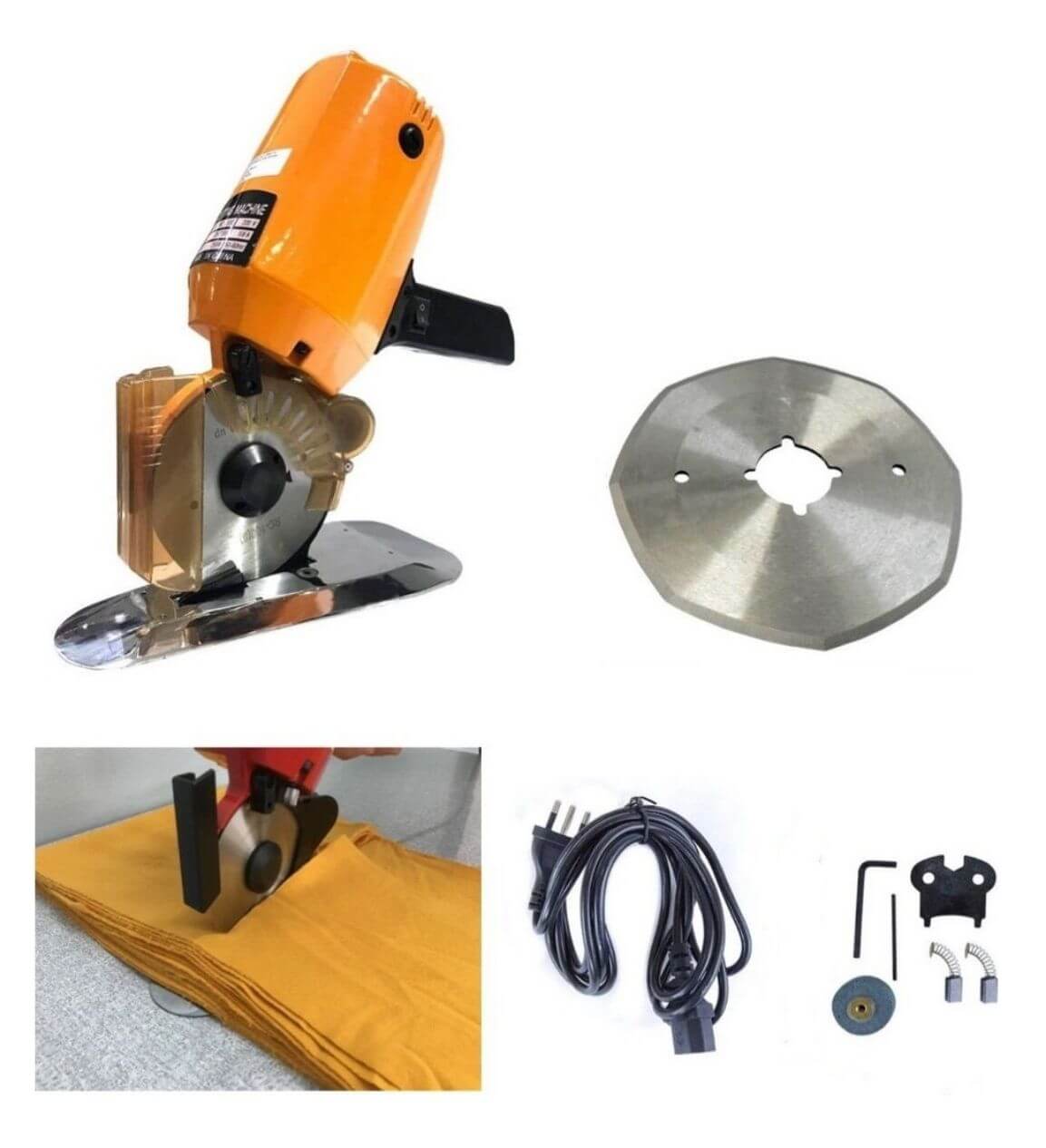 Máquina Cortar Tecido Elétrica Disco Profissional 250W - Imagem 2