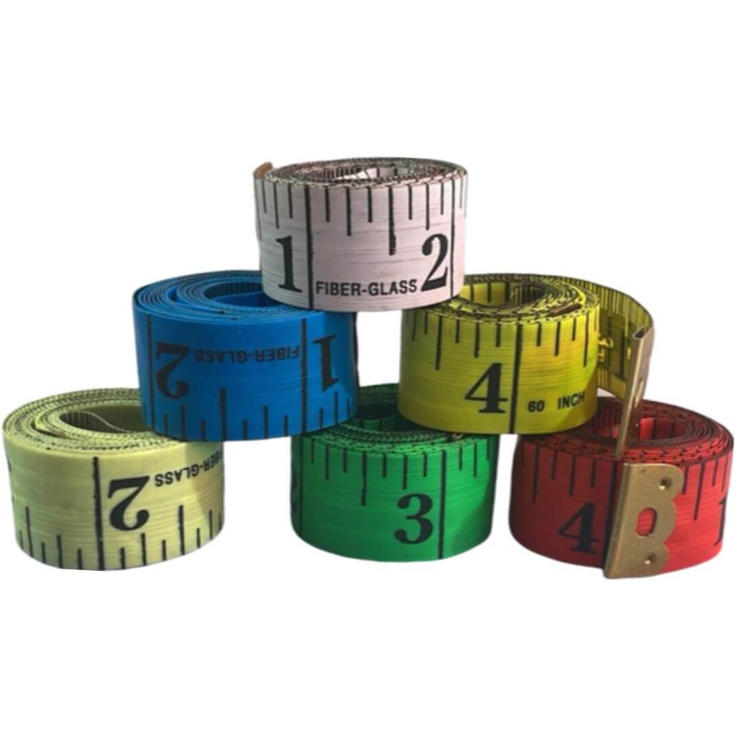 Fita Métrica de Costura e Artesanato - 150 cm / 60 Polegadas - Cores Sortidas