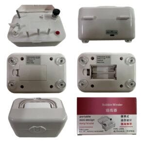Bobinador de Fios Elétrico Compacto com Estojo Integrado - Branco