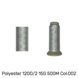 LINHA BORDAR 100% POLIÉSTER 15G CONE 500M COR BRANCO