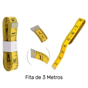 Fita Métrica de 3 Metros para Costura e Artesanato