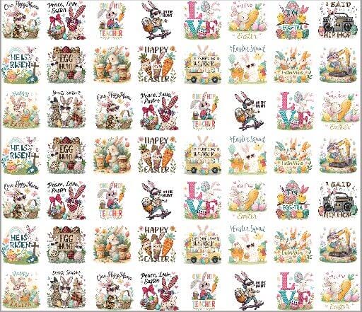 FERRO DE PASSAR Transfer Têxtil - Camisetas Tecidos Coelhos saquinho de pascoa Algodão Crú Porta Jóias TNT