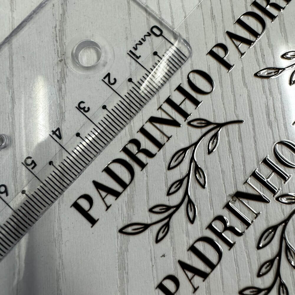 Adesivo Permanente para Xícara Madrinha e Padrinho - 15 unidades de cada - Imagem 6