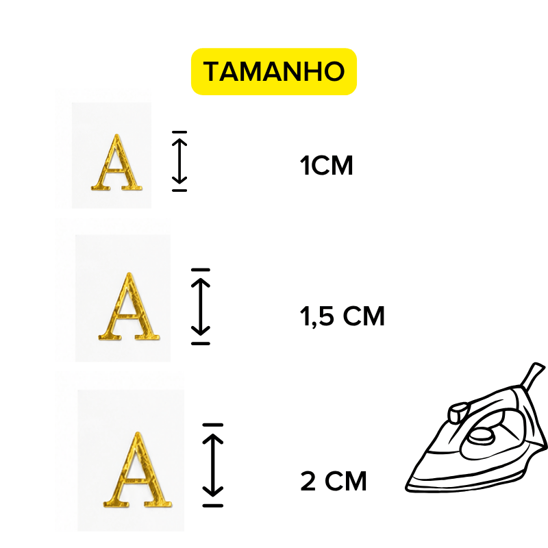 Cartela de Alfabeto Vinil Termocolante Monograma Casamento para tecidos porta joias carteira necessarie - Imagem 6